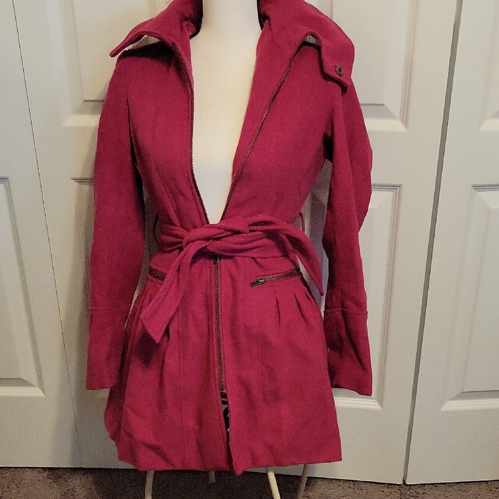 Say What Pink Belted Jacket
